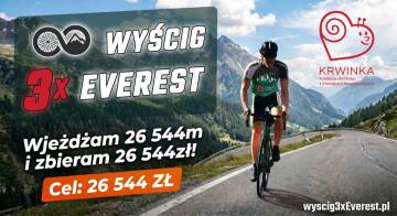 Kolarz na górskiej drodze, wyścig 3x Everest